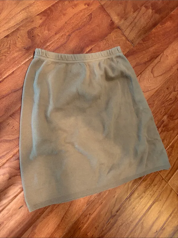 525 America 100% Cotton Tan Midi Skirt Size Small - Image 2