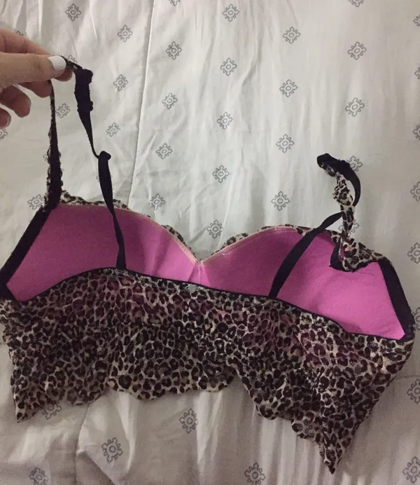 Vs Pink Cheetah Bralette Bra - Image 2