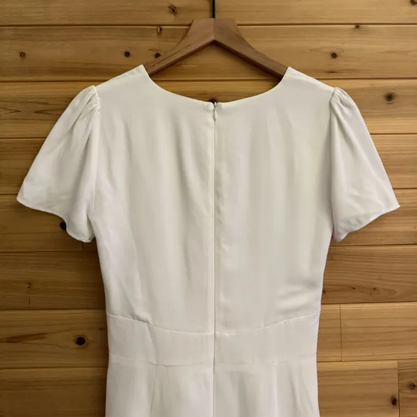 Reiss 2/XS V Neck Viscose Skater Mini Dress Bridal Summer - Image 10