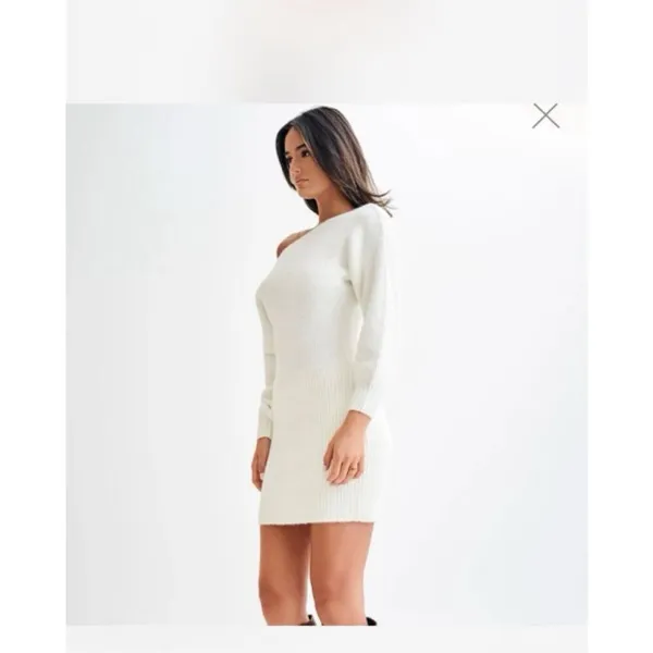 Meshki Rafferty Boat Neck White Sz XS Dress - Image 2
