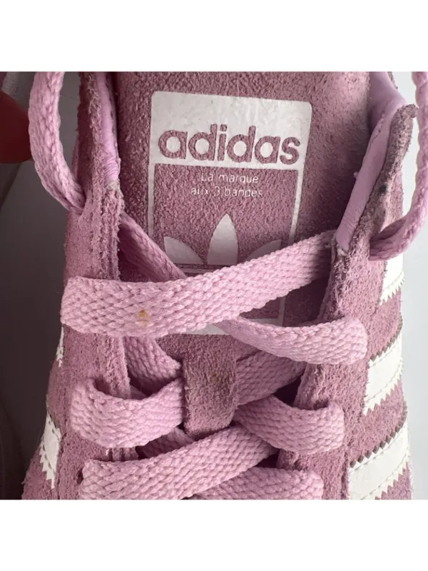 Adidas Campus Mens 5 Womens 6 00s Pink and White Suede Low Top Sneakers - Image 7