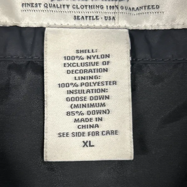 Eddie Bauer Vest Women XL Premium Goose Down Puffer EB700 Black Full Zip Pockets - Image 3