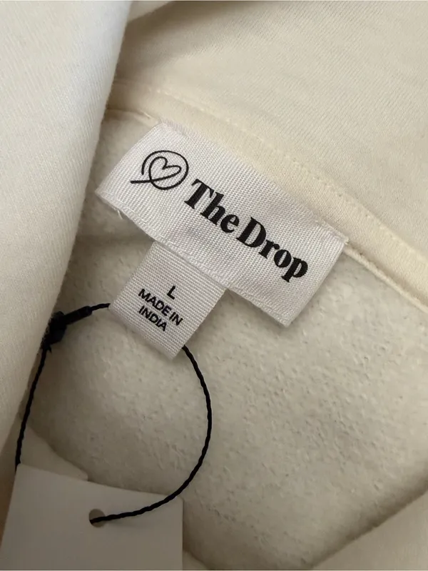 NWT The Drop Cream Oversized Hoodie Size L - Image 2
