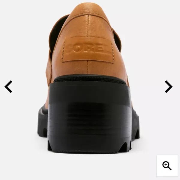 SOREL Joan Now City Loafer‎ Chunky Platform Canyon Gold Black 9 - Image 2