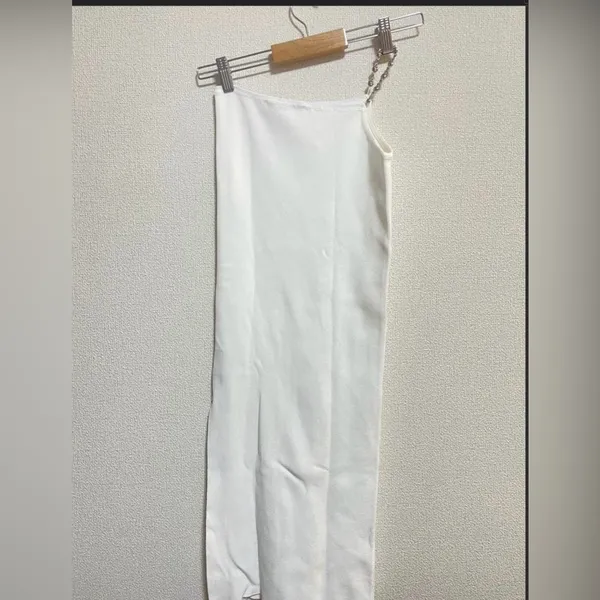 NWT Zara Cream dress one shoulder A0184 - Image 5