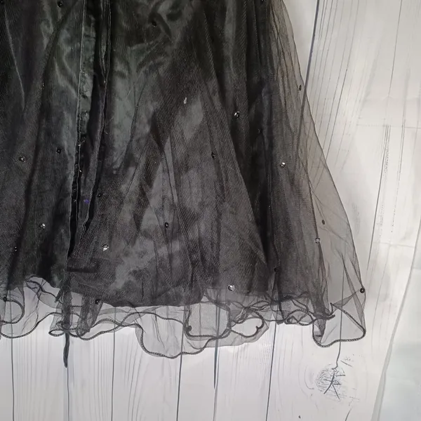 For your special day black strapless sequin mini dress - Image 10