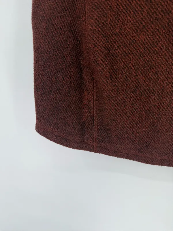 Athleta Stroll Fleece Moto Vest size‎ xs Rust Orange - Image 7