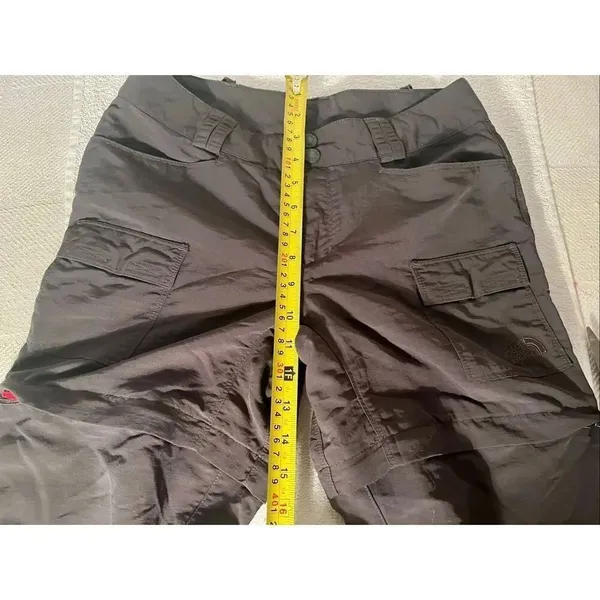 The North Face Pants Womens 4 Nylon Convertible Zip Off Cargo Straight Leg Gray - Image 11