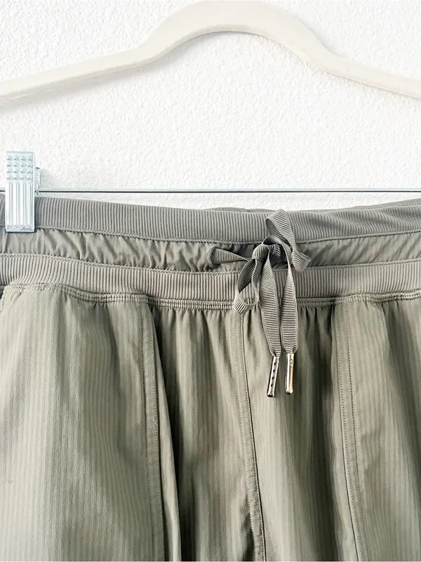 Lululemon Army Green Dance Studio High-Rise Shorts - Image 3