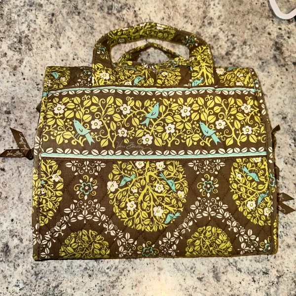 Vera Bradley Sittin In A Tree Hanging Cosmetic Makeup organizer foldable Storage - Image 2