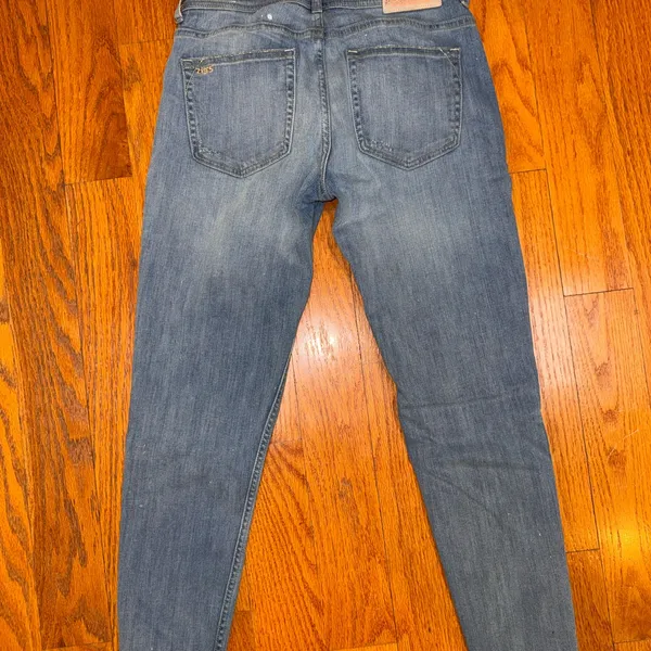 🍎Zara Distressed Light Blue Skinny Jeans - Image 4