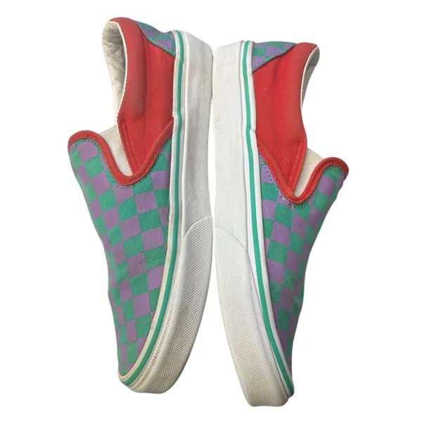 Vans Checkerboard Slip On Canvas Skate Shoes Multi Color Streetwear Sneakers 8 - Image 8