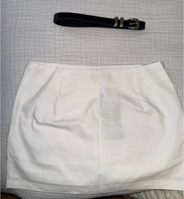White Mini Skirt - Image 3