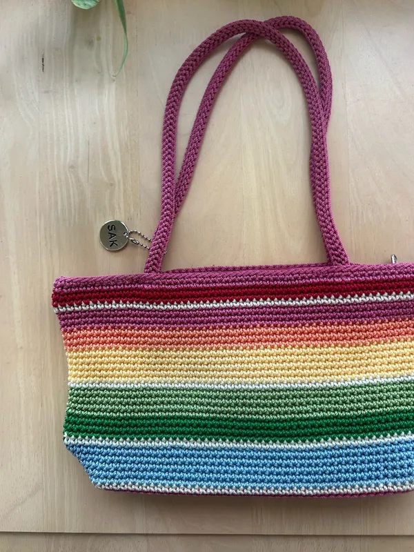 The Sak Rainbow Crochet Shoulder Bag - Image 9