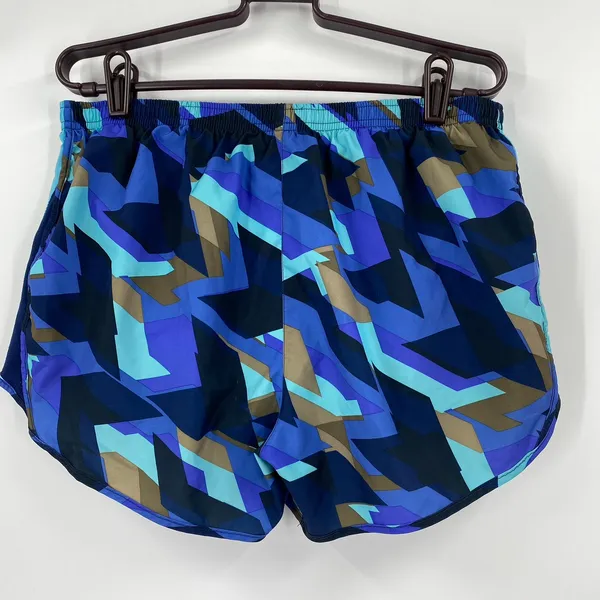 Nike Women's Dri-Fit Geometric Running Shorts Size Large - Image 3