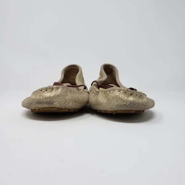 Sperry Top Sider Slip-On Flat Gold Metallic Moccasin Shoes Women's Size 6M - Image 6