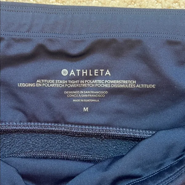 Athleta Women's Dark Blue Leggings - Image 2