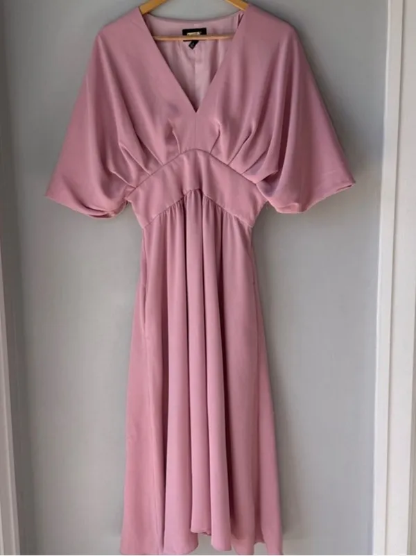 ALEXIA ADMOR August Draped Midi Dress Soft Girl Feminine - Image 3