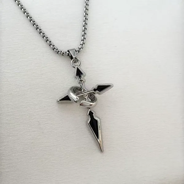 Cross Pendant Necklace for Men Women Streetwear Punk Hip Hop Unisex Style - Image 2