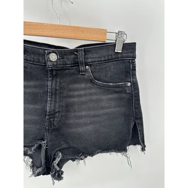 Urban Outfitters BDG‎ Shorts Women 30 Black Denim Tom Girl Mid Rise Cut-Off Jean - Image 3