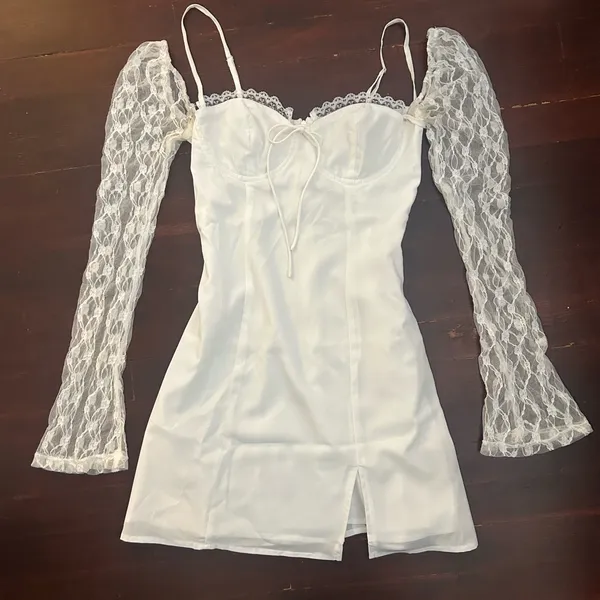 Princess Polly ashwood mini dress white - Image 4