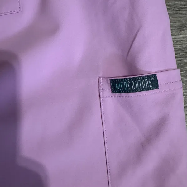 MEDCOUTURE‎ Insight Womens Jogger Scrub Pants Lilac Cargo Pockets Drawstring XL - Image 7