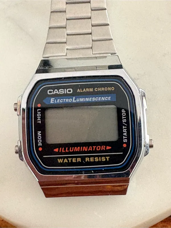 Casio Silver Digital Illuminator Watch Needs Battery - Image 4
