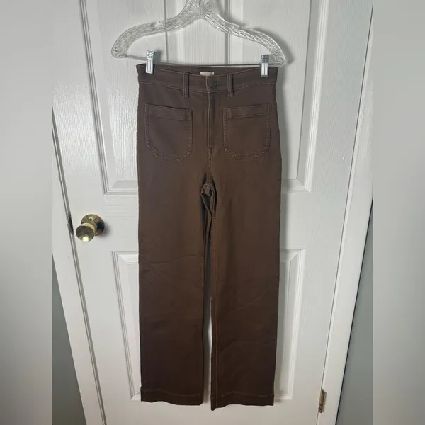 Faherty Stretch Terry Patch Pocket Pant - Walnut Brown 26 - Image 2