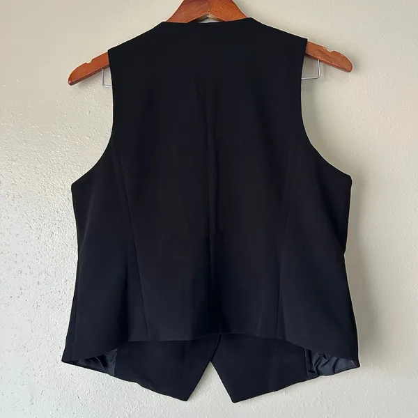 Mango Black Vest Size Large - Image 9