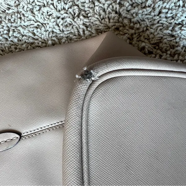 Coach Leather Handbag Purse Tote Bag Outlet Tan Beige - Image 12