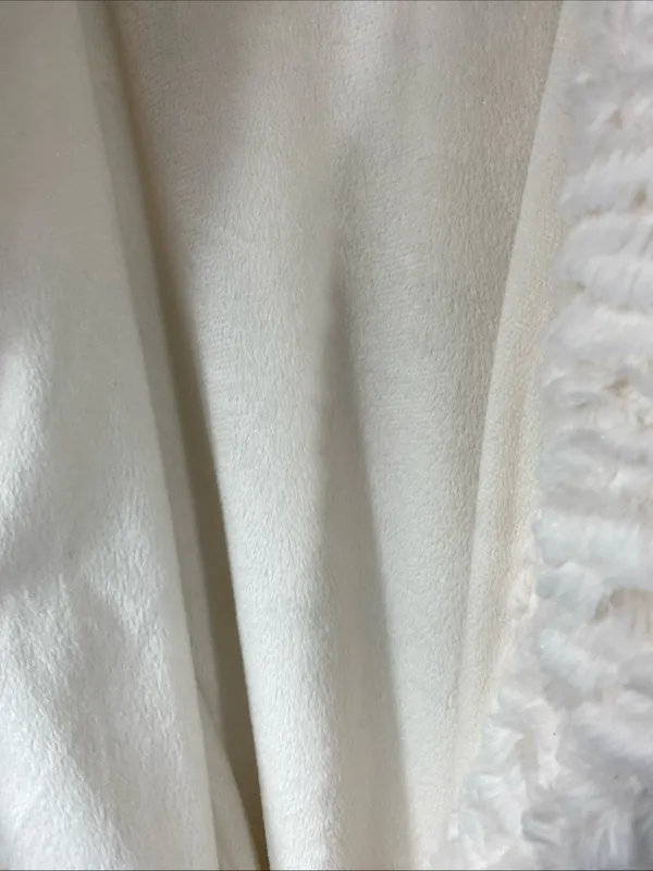 Soma Robe long plush cream fleece lined belted Faux Fur Cozy Classy Elegant S/M - Image 7