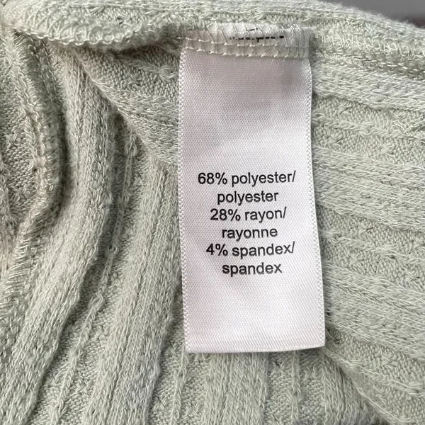 Maurices Cardigan Size XL Pastel Green Sweater Lagenlook Artsy Longline Pockets - Image 7