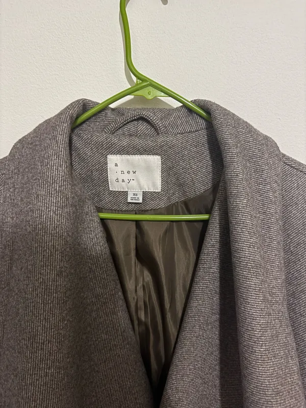 Trench Coat Gray Size XS - Image 2