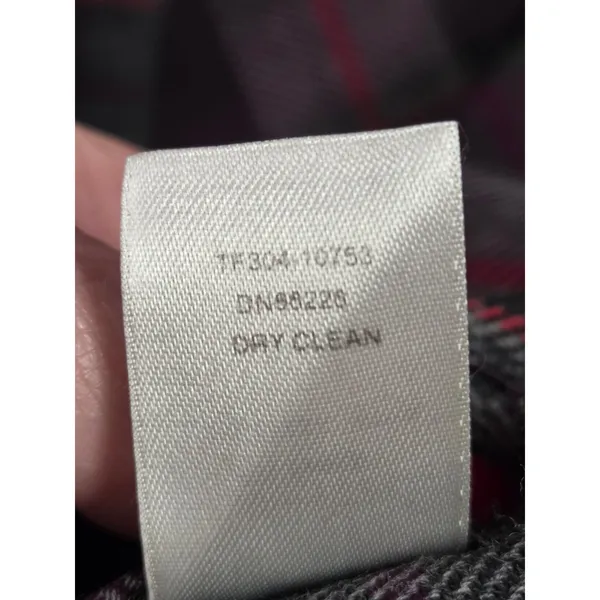 Pendleton 49er Jacket Plaid Vintage 1950s Merino Wool Button Purple Wine Red XL - Image 6