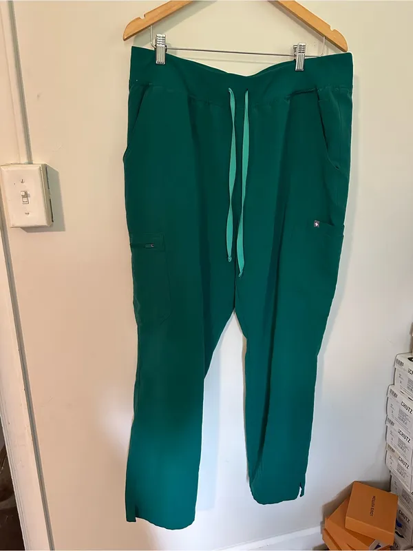 Figs Yola High-Rise Slim Scrub Pant xxl Caribbean Blue - Image 2