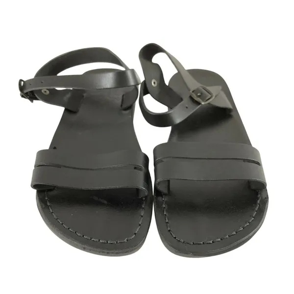 Camel Womens Sandals Ankle Strap Buckle Open Toe Black Size 8 - Image 2