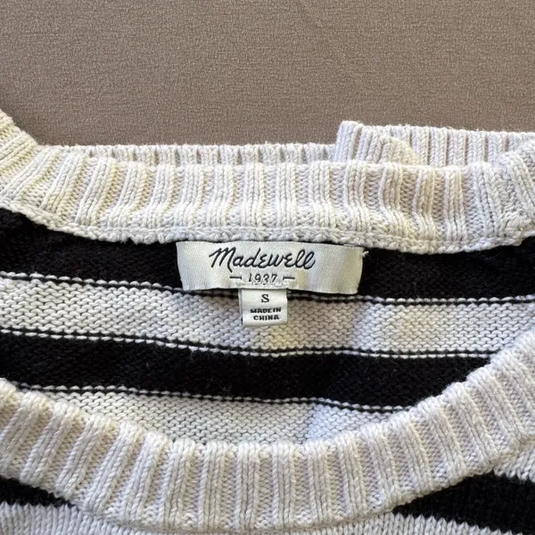 Linen Blend Striped Sweater - Image 3