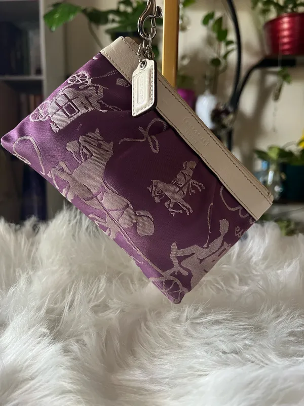 Coach Purple Wristlet - Image 2