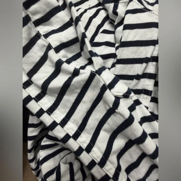 Frank & Eileen Shirtdress Dress Button Down Long Sleeve Stripe‎ Coastal Nautical - Image 4