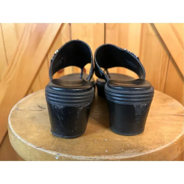 Cole Haan Grand OS Black Platform w/Silver Embellishment Sz 7B - Image 4
