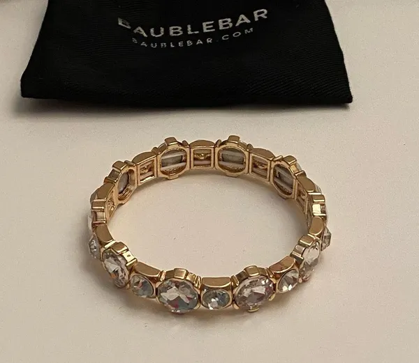 NWOT gold and rhinestone Baublebar bracelet - Image 2