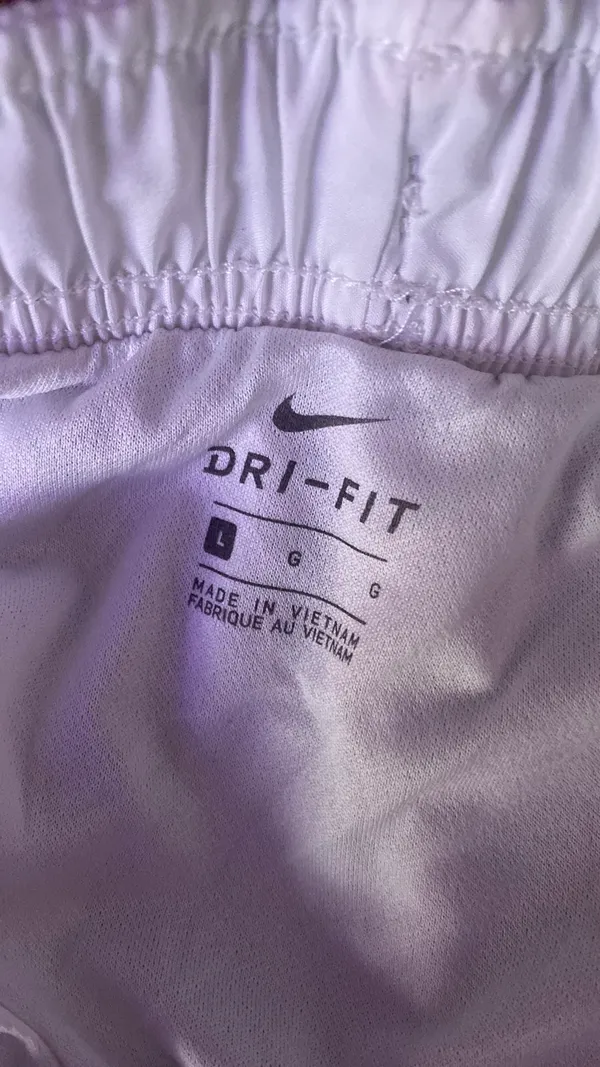 White Large Nike Shorts Dri-Fit - Image 2