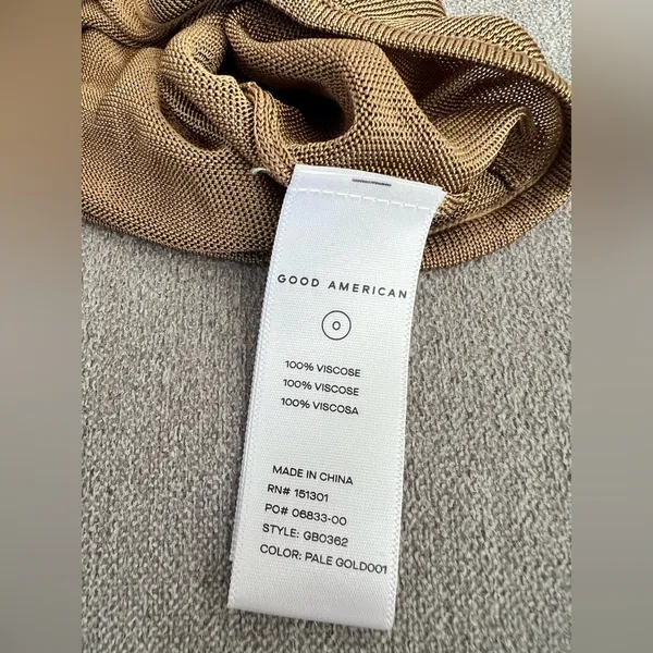 Pale Gold Sheer Mock Neck Bodysuit - Image 8