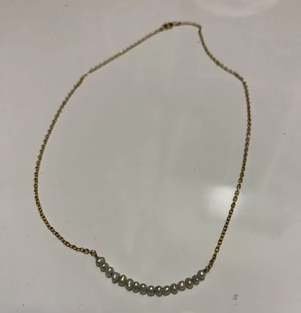 Dainty Pearl Necklace - Image 2