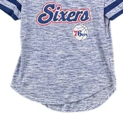 Philadelphia 76ers Womans Shirt Large Fitted Preppy Basketball Championship - Image 3