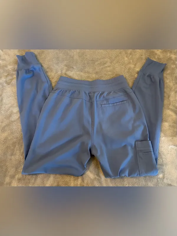 Women’s Grey’s Anatomy Brand Light Blue Drawstring Jogger Pants Size XXS - Image 5