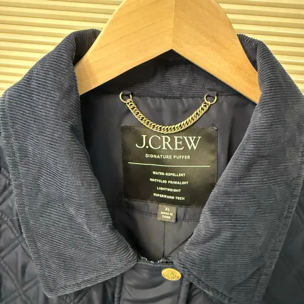 J Crew Navy Quilted Vest - Image 2