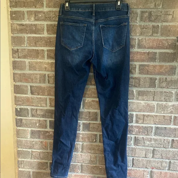Old Navy Rockstar Women's Dark Blue Jeans 6 Long - Image 2
