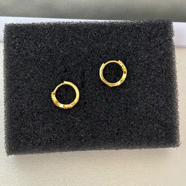 13mm CZ Small Hoop Earrings for Men Women Streetwear Punk Hip Hop Unisex Earring - Image 5