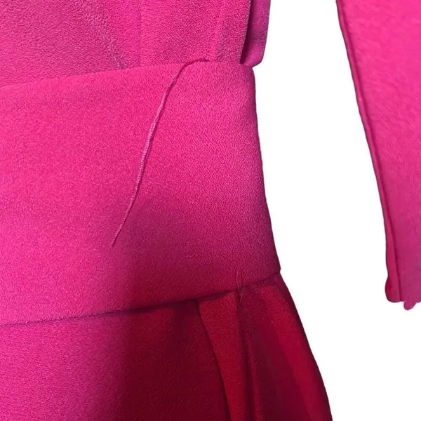 Red Black Womens Small Custom Made Fit N‎ Flare Retro Pleat Front Dress OOAK - Image 6
